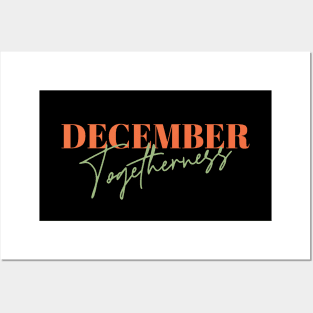 December Togetherness: A Celebration in Red and Green Posters and Art